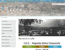 Tablet Screenshot of comune.leffe.bg.it